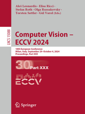 cover image of Computer Vision – ECCV 2024